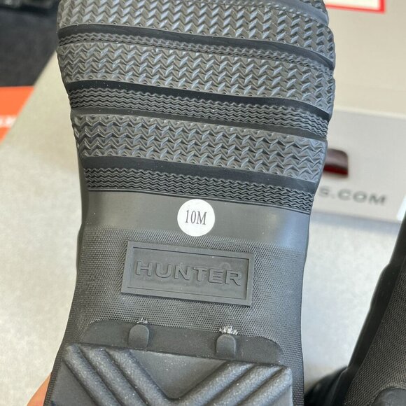 NEW Hunter Rain Boots Women's Size 10M Black Rubber Waterproof - Picture 7 of 9